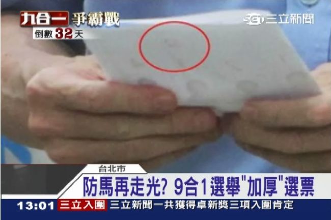 防馬再走光？9合1選舉擬加厚選票