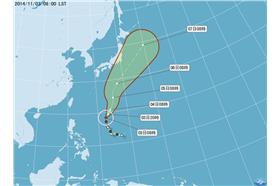 鸚鵡颱風＿中央氣象局