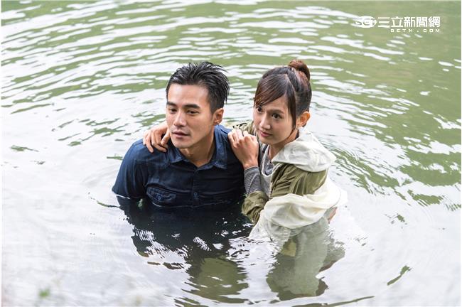 和是元介拍落水戲　翁滋蔓打滑險溺水