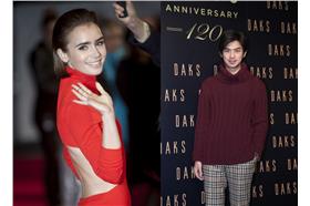 莉莉柯林斯、陳柏霖＿達志影像