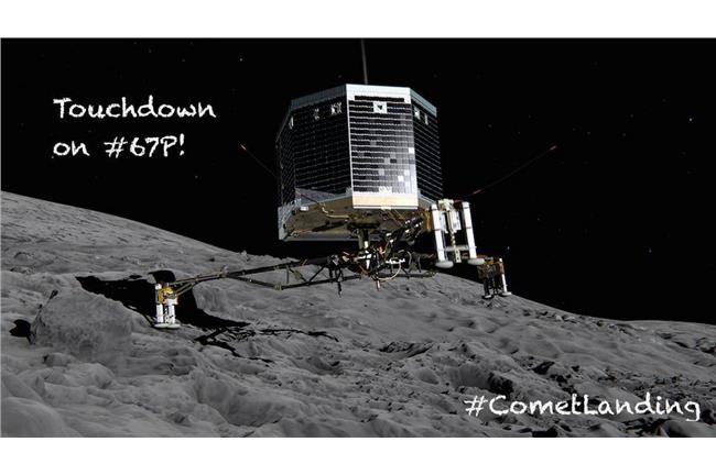人類創舉！歐洲探測船成功著陸彗星