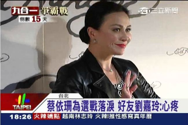 蔡依珊為選戰落淚　好友劉嘉玲：心疼