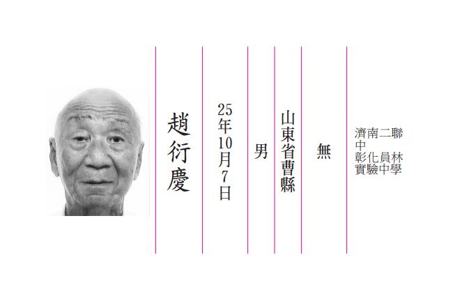 名家／78歲台北市長候選人趙衍慶