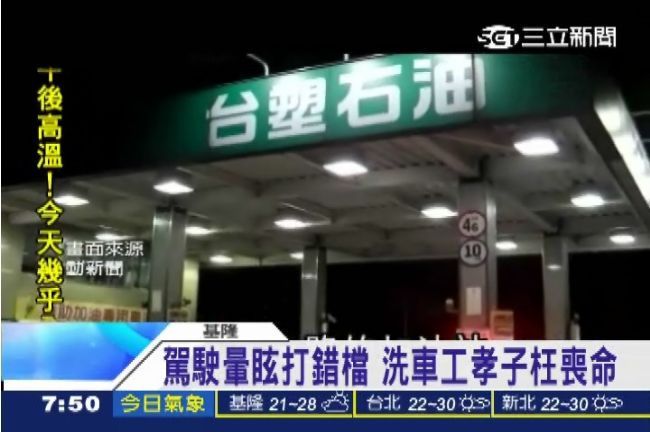 洗車打錯檔猛衝　孝子洗車工慘遭輾斃