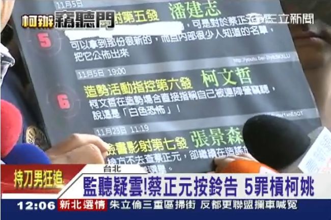 竊聽案蔡正元提告　張景森：快傳喚我