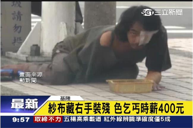 街友行乞偷窺辣妹裙底　還拿錢上酒店