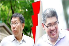 （合成圖／取自柯文哲、連勝文臉書）