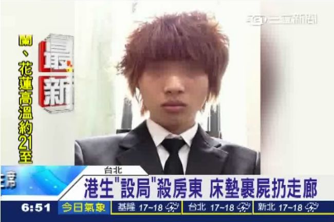 殺死房東案　退學港生判15年定讞