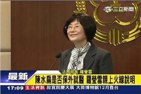 陳水扁,保外就醫,法務部長,羅瑩雪