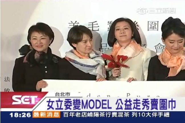 走秀做公益！美女立委：比質詢還惶恐