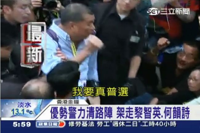 佔中遭捕　何韻詩、黎智英無條件釋放