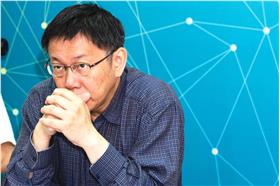 柯文哲語錄 (林敬旻攝)