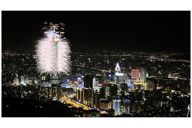 克緹大樓搶快　23：57放跨年煙火