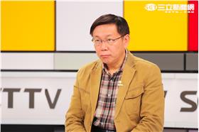 柯文哲,新台灣加油 (林敬旻攝)