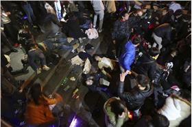 跨年,上海,習近平,鈔票,踩踏（路透社－達志影像）