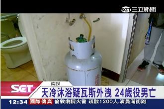 熱水器又釀禍　瓦斯外洩24歲役男亡