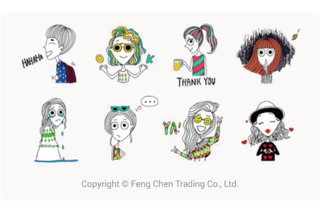 LINE又有免費貼圖，而且還會動喔