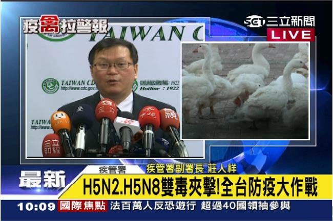 禽流感恐「傳人」？疾管署：沒有案例