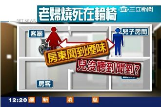 詭！失智婦燒死輪椅上　兒竟熟睡不知