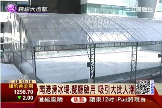 南港戶外滑冰場來了　商圈店租驚驚漲