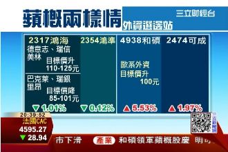 蘋果財報報佳　外資選邊蘋概股兩樣情