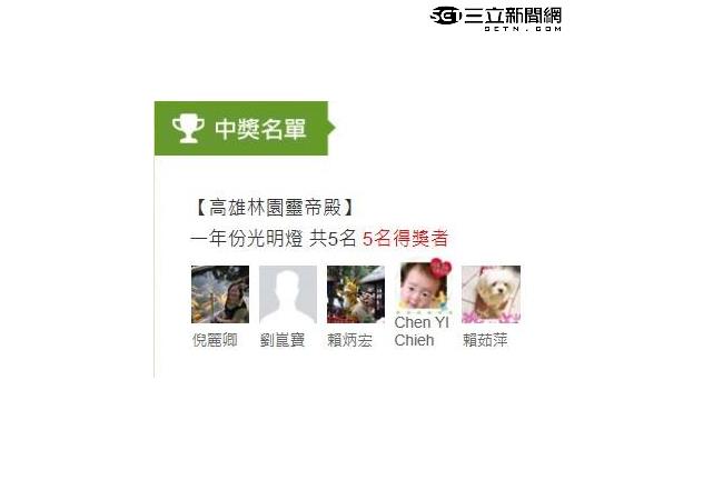 愛台客神仙運動會光明燈幸運得主出爐
