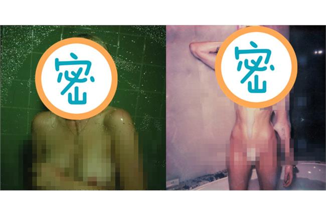 露點會傳染？女星裸躺姐妹身上好大方