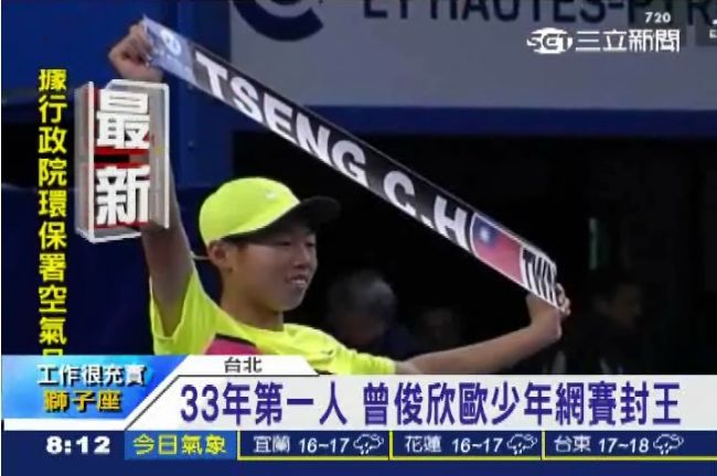 33年第一人！曾俊欣歐少年網賽封王