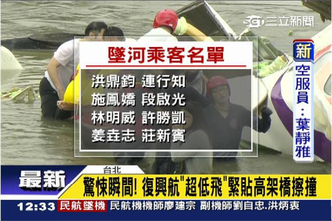 快訊／復興航空機上乘客名單