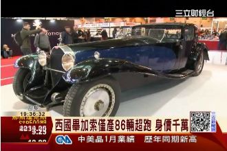 古董車展登場　布加迪創辦人愛車亮相