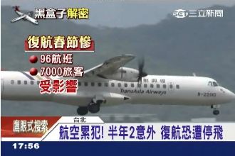 一年內2起意外　復航恐遭停飛處分