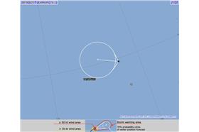 颱風(取自鄭明典臉書)