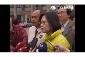 賴清德退選 蔡英文受訪／圖／三立新聞網