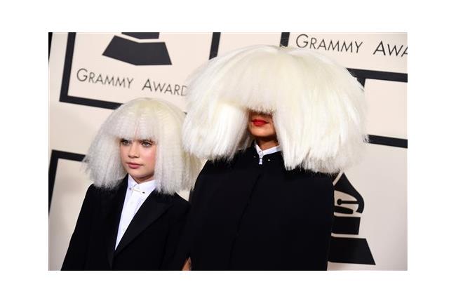 Sia造型讓人疑惑。圖／達志影像／美聯社