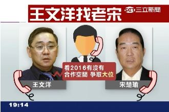 爭搶2016？傳王文洋找宋楚瑜合作