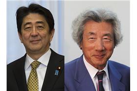 安倍、小泉（圖／取自維基百科）