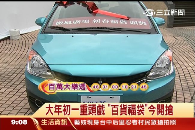 想抽中汽車嗎？年初一買福袋全攻略