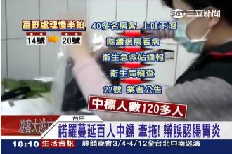 諾羅蔓延百人中鏢　業者：以為腸胃炎