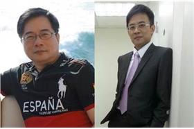 蔡正元,彭文正合成圖／蔡正元、李晶玉臉書