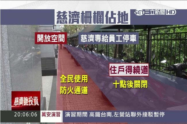 無視公權力？慈濟醫院爆侵占開放空間