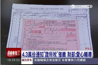 搶錢？國稅局寄萬份通知單催繳證所稅