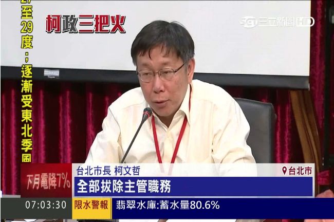 山老鼠案怒拔內湖分局長　柯P遭打臉