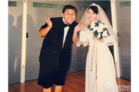 蛤仔與伊能靜婚紗照-蛤仔微博