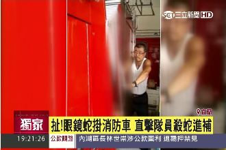 殺保育蛇類進補　擺爛消防員遭投訴