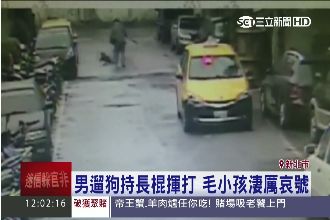遛狗竟持長棍揮打　民眾勸阻反被嗆聲