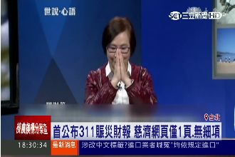 慈濟公布財報無細項！網友：算啥公開