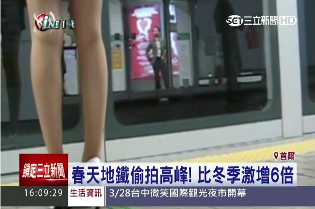 春天「狼」來了！首爾地鐵偷拍迎高峰