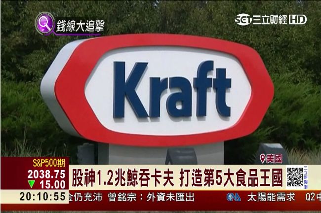股神聯手巴西業者　天價鯨吞卡夫食品