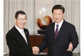 習近平、蕭萬長/新浪微博