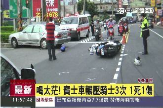 醉男駛賓士輾壓騎士3次　釀1死1傷